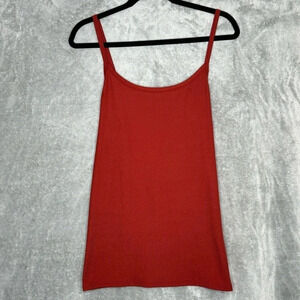 No Boundaries XXL Tank Top Coral Pink Solid Sleeveless Scoop Neck Stretch Junior